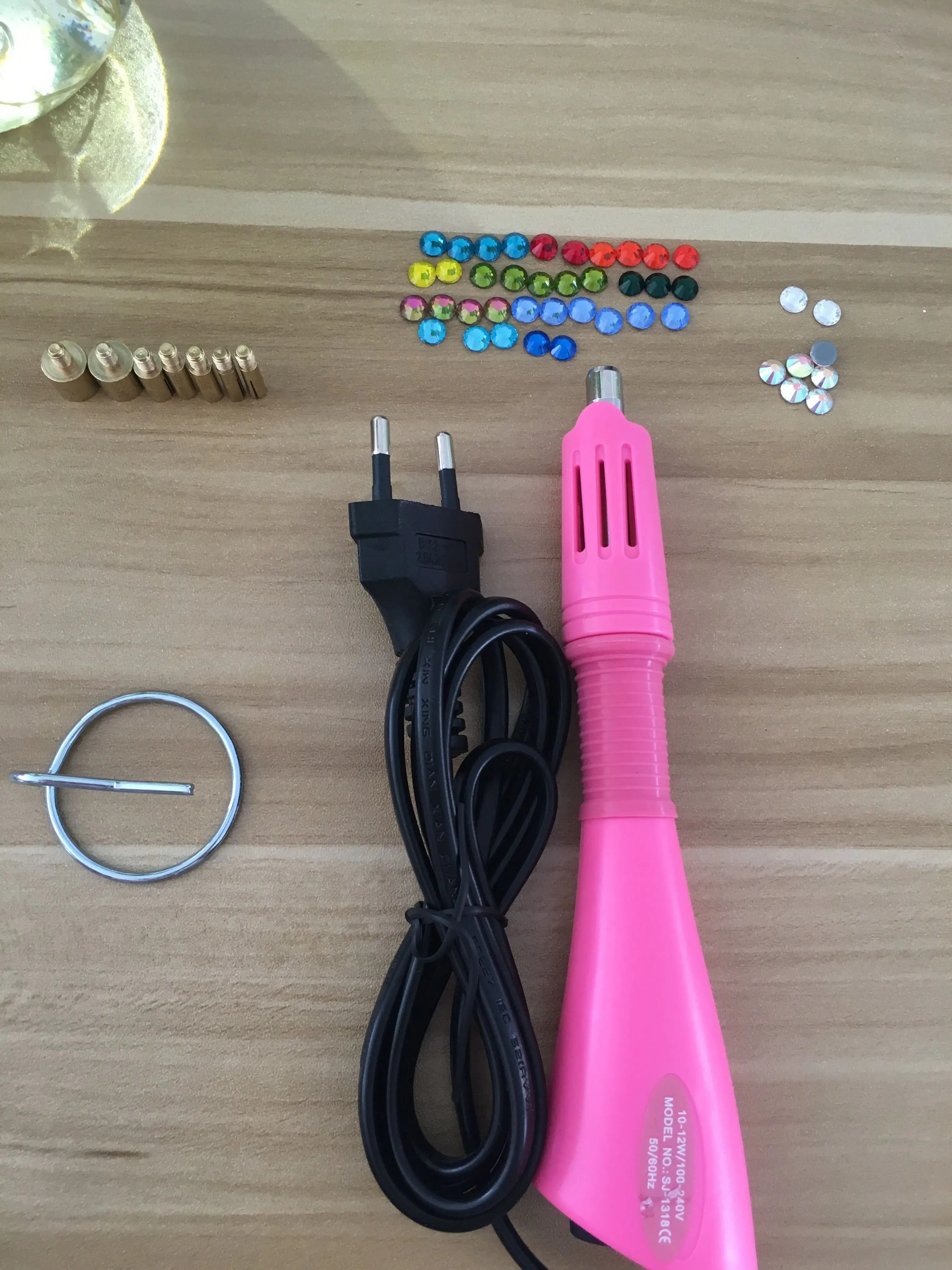 Европейский штекер фиолетовый/розовый/белый 7 насадок 5 секунд быстрый нагрев!