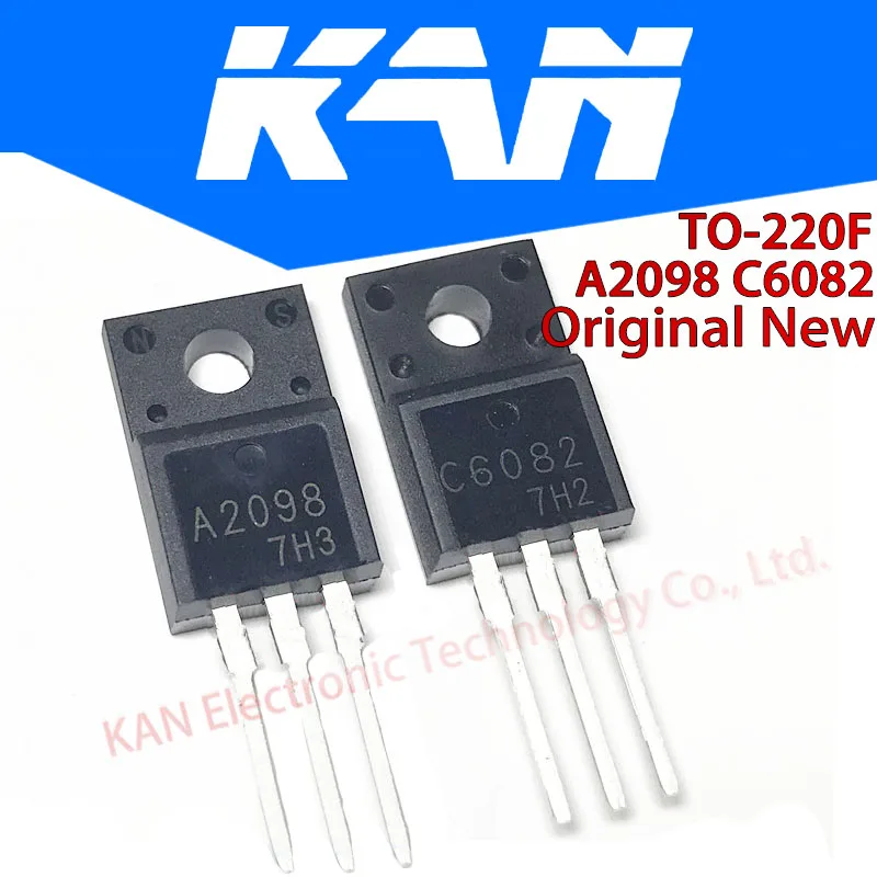 Новый и оригинальный чипсет IC 20 шт. 10 пар 2SA2098 2SC6082 TO-220F A2098 C6082 TO220F | Электронные