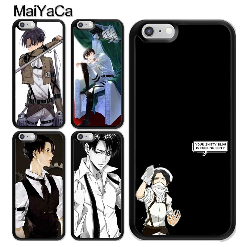 MaiYaCa Levi Ackerman атака на Титанов ТПУ Пластиковый чехол для телефона для iPhone 11 Pro MAX X XR XS MAX 6 6s 7 8 Plus 5S задняя крышка чехол