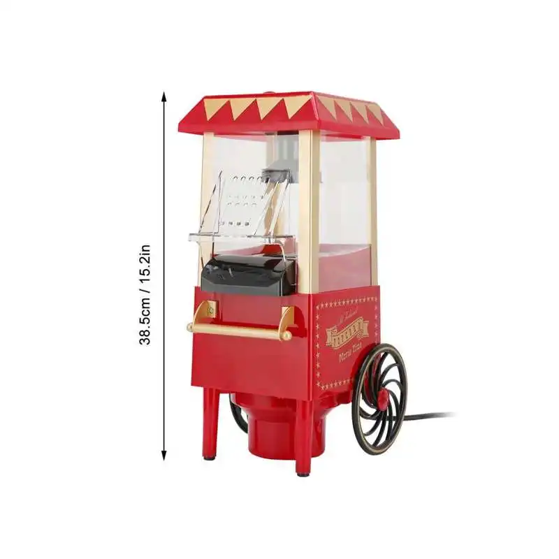 

Kitchen Machine 'home appliance' Red Retro Model Automatic Popcorn Machine Household Corn Popper for Party Birthday Gift