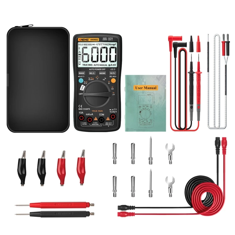 

AN9002 Bluetooth Digital Multimeter 6000 Counts True RMS Auto-Range AC/DC Volt