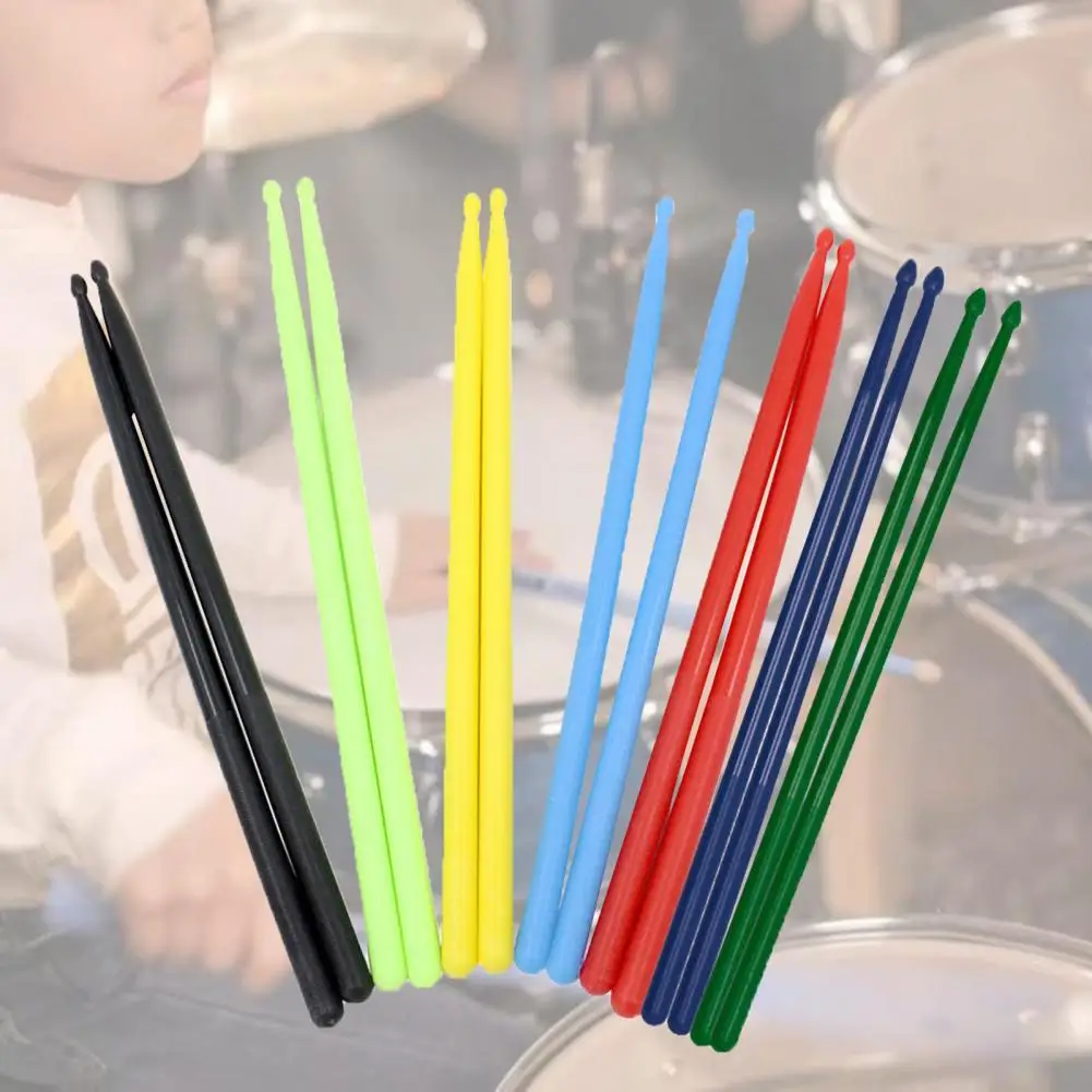

1 Pair Reliable Instrument Stick Water Drop Type Head Nylon Drumstick Practical Sturdy Water Drop Type Drumstick