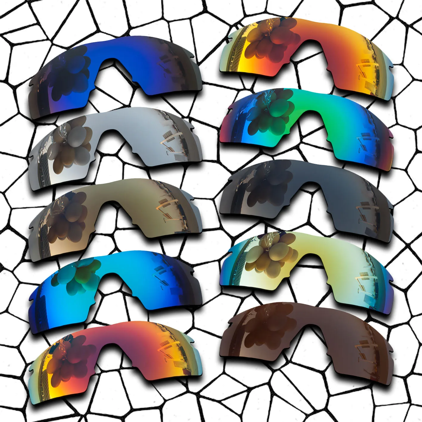 

Polarized Replacement Lense For-Oakley M Frame Strike Sunglasses Frame True Color Mirrored Coating - Copper Color Options