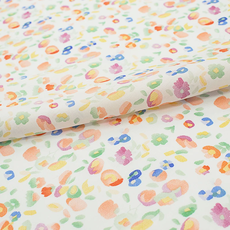 

Colorful Stone Printed Cotton Fabric For Dress Tissus Au MÈTre Telas Por Metro Tissu Vestidos Sewing Tela Ткань