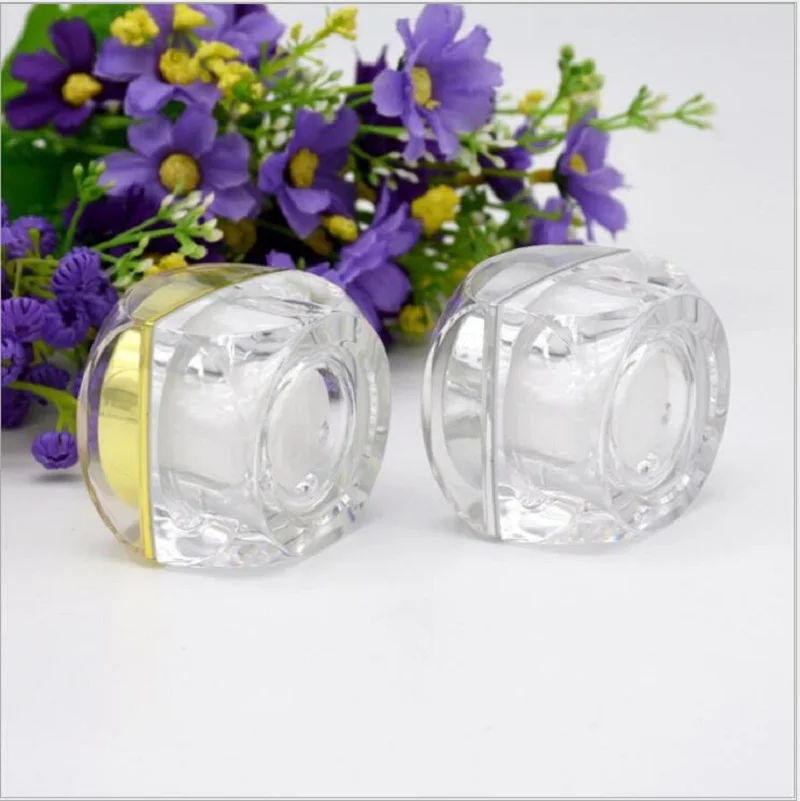10g empty plastic acrylic bottle jar pot for eye cream serum essence sample test art nail skin care cosmetic packing | Красота и