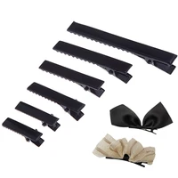 5020pcs black hair clips 30mm40mm45mm55mm65mm75mm95mm alligator hairpin base findings for diy jewelry making accessories