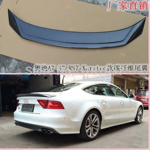 Для AUDI A7 S7 RS7 2013 2016 спойлер на заднее крыло из углеродного волокна задний крышу