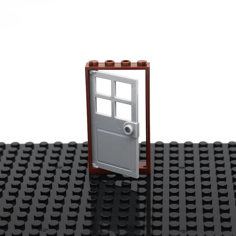 picture show 30pcs Кубики Moc Ландшафтная архитектура двери и окна DIY Интеллектуальный блок совместим со сборками частиц my city window - Цвет: picture show 30pcs