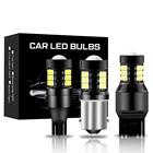 2 шт 12V-24V DC автомобиль грузовик с can-bus S25 BA15S P21W Bay15S PY21W Bay15D P215 Вт светодиодный автомобильный светильник s сигнальная Поворотная лампа стоп-сигнал светильник светодиодный