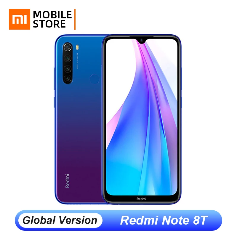 Xiaomi Redmi Note 8T смартфон с восьмиядерным процессором Snapdragon 665 ОЗУ 3 ГБ ПЗУ 32 4000 мАч -