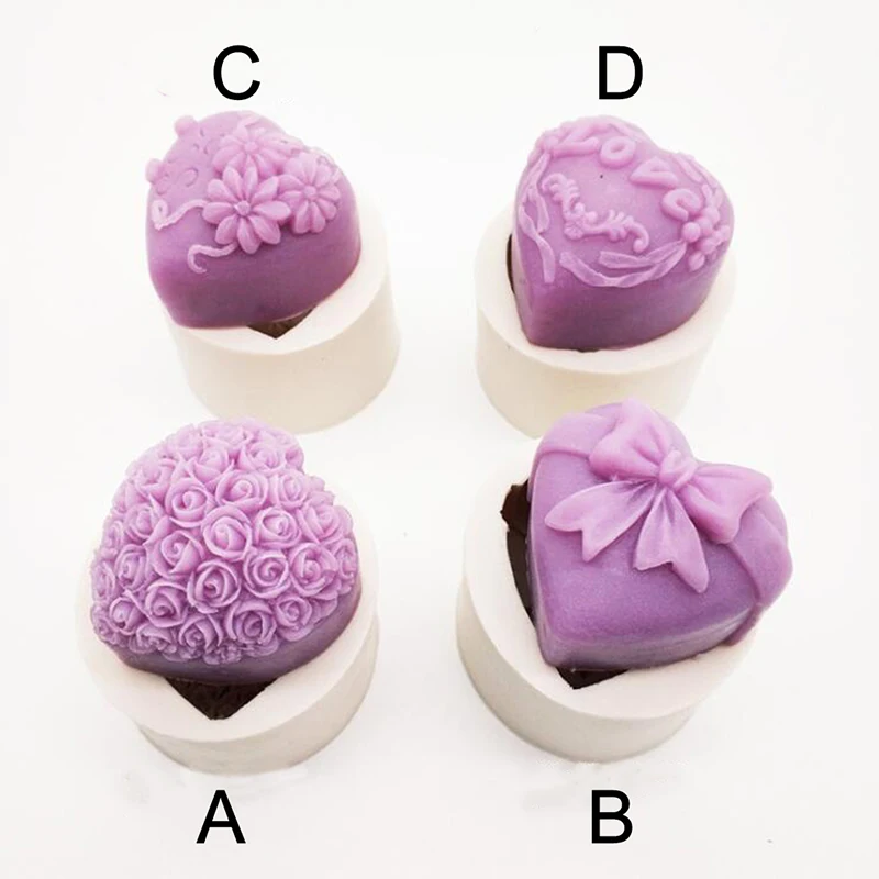 

Bloom Rose Flower Shape 3D Silicone Mold Soap Making DIY Wedding Cake Mold Cupcake Jelly Candy Decoration Craft Baking Tools