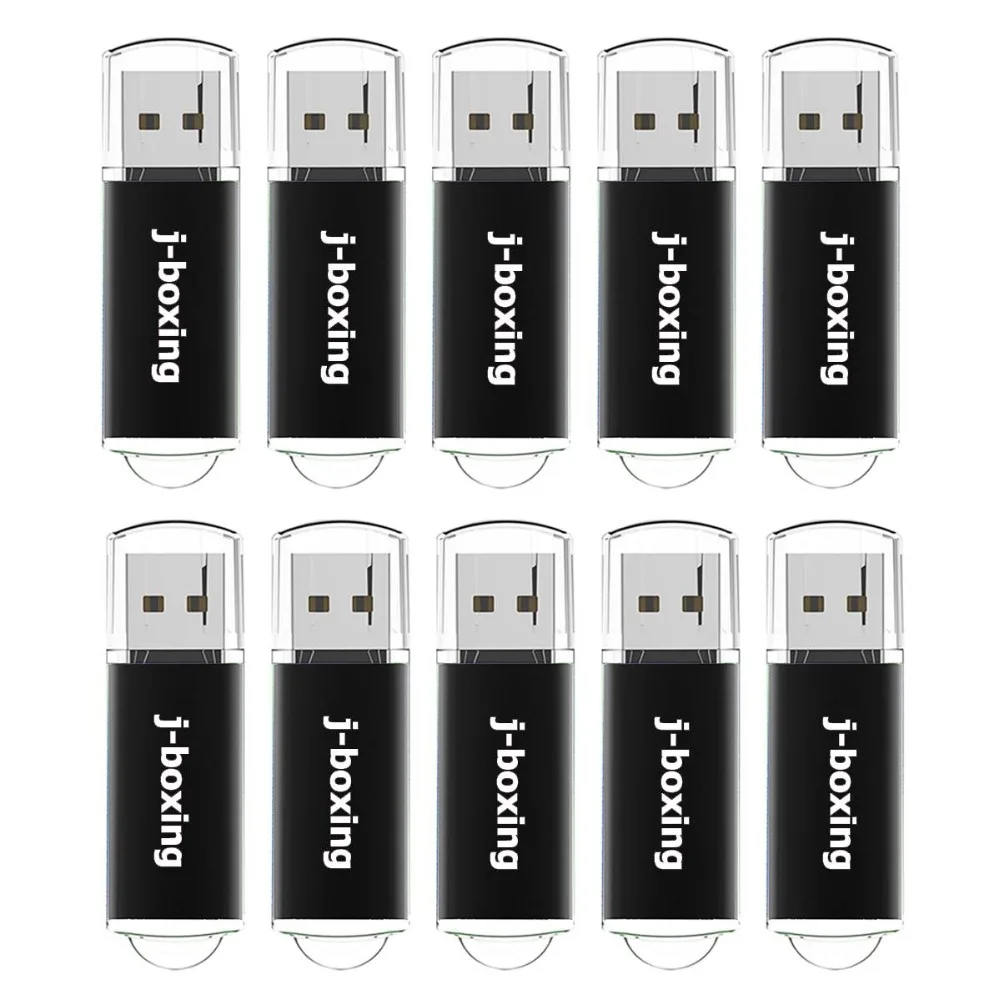 J-бокс USB флэш-накопитель 10 шт./упак. 1 Гб 2 Гб 4 ГБ 8 ГБ 16 ГБ оперативной памяти, 32 Гб встроенной памяти, прямоугольник флеш-накопитель флэш-накопитель USB 2,0 памяти с Кепки для ПК Mac