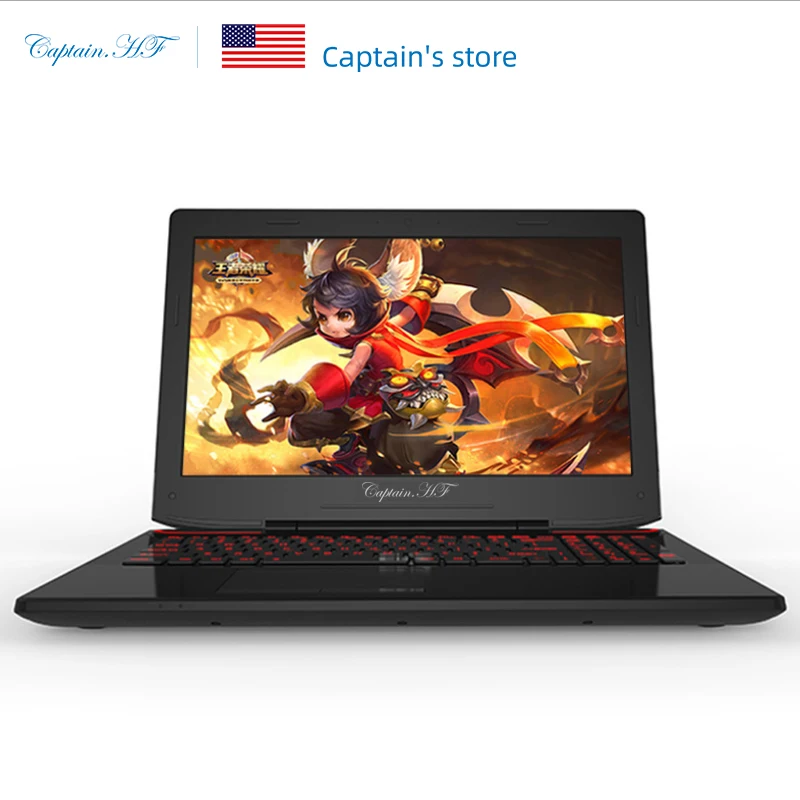 US Captain HF Ноутбук игровой 15 6 дюймовый дисплей Процессор Intel Core i7 6700HQ для игр GTX1060 ОС