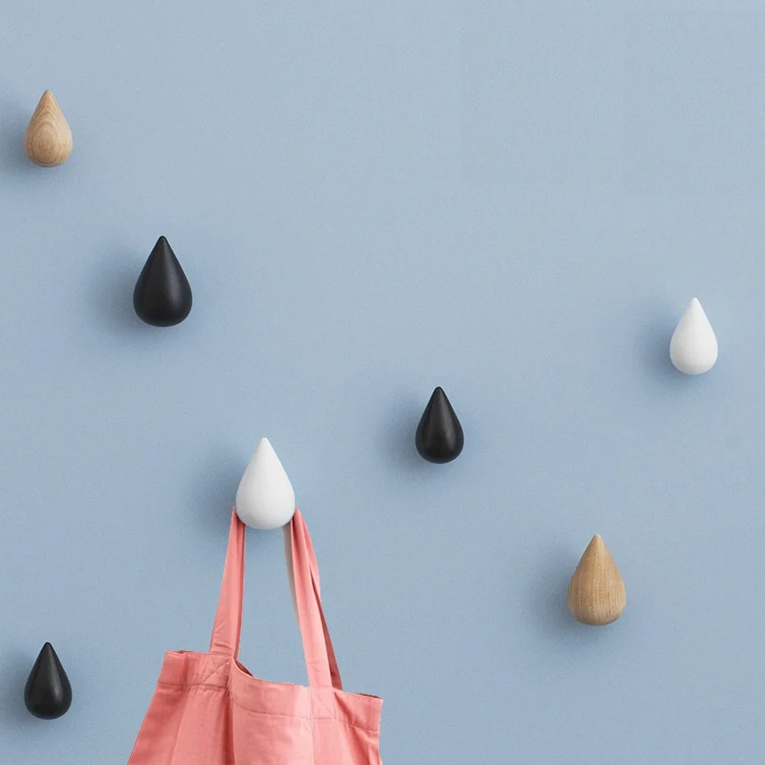 Высококачественные деревянные крючки для пальто настенные украшения