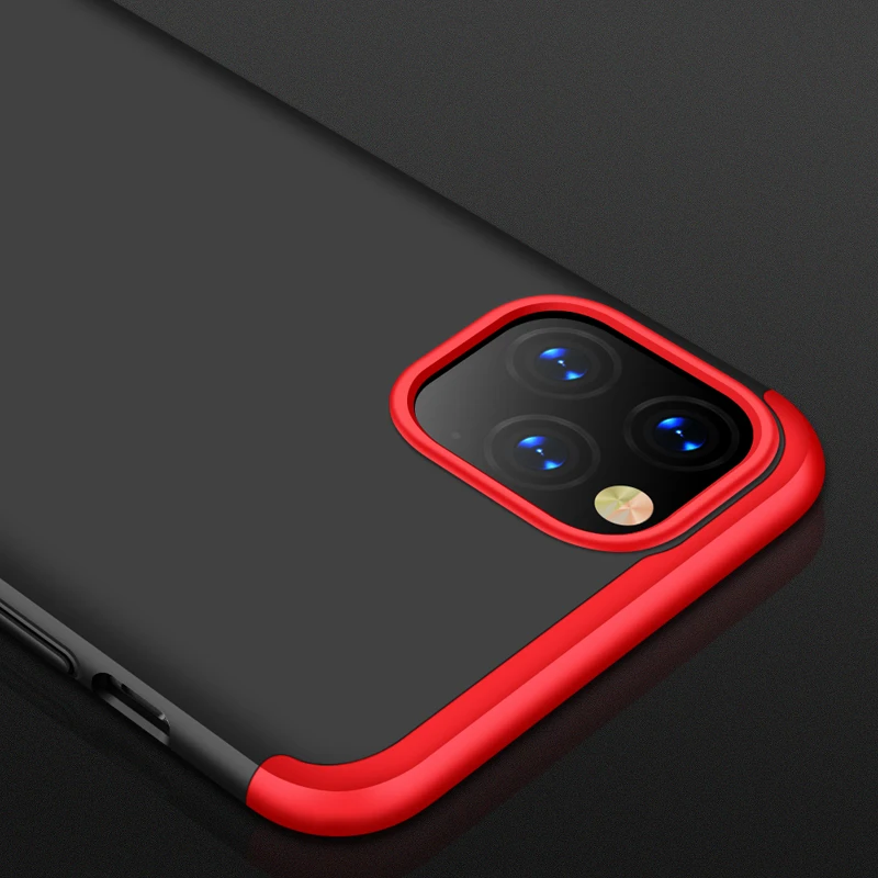 Casing for iPhone 11 Pro Max Case Full Protection With Glass Hard PC Matte Cover Apple Xs XR X 6 6s 7 8 Plus case | Мобильные