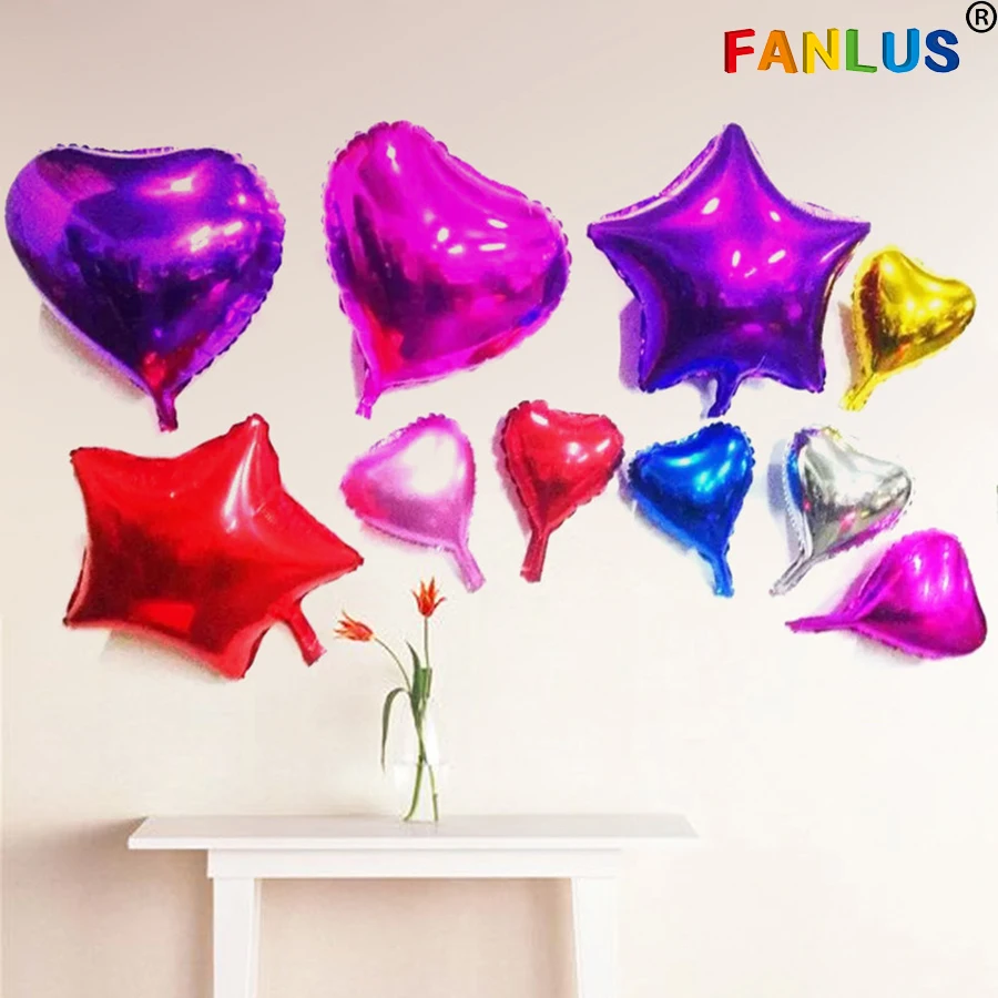 Золотой шар из алюминиевой фольги в форме сердца украшение для свадебной