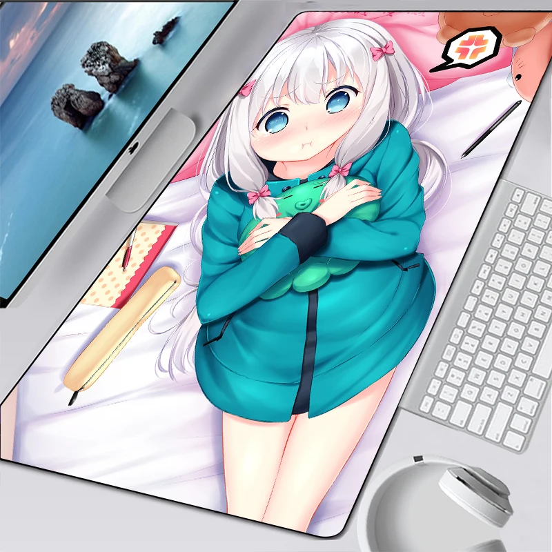 

Cute Sexy Girl Rubber Anime Mouse Pad Large Izumi Sagiri Gaming XL Mousepad Gamers Keyboard Computer Otaku Laptop Mat gift