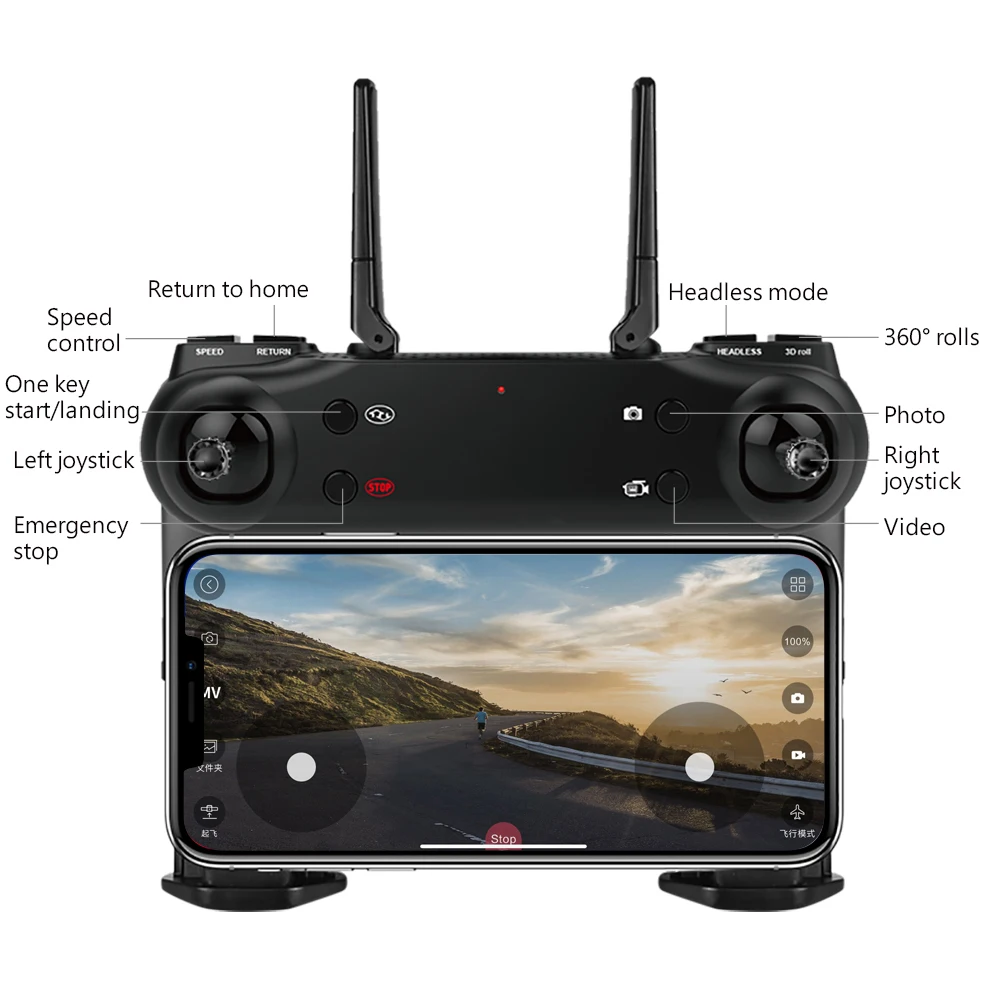 SG106 Мини камеры для Дронов дистанционное управление Wi-Fi с камерой складной RC Квадрокоптер высота удержания вертолет Дрон игрушки для детей