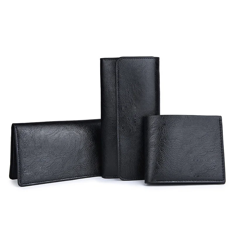Мужской длинный короткий кошелек Carteira Masculina Youth двухскладной вертикальный с