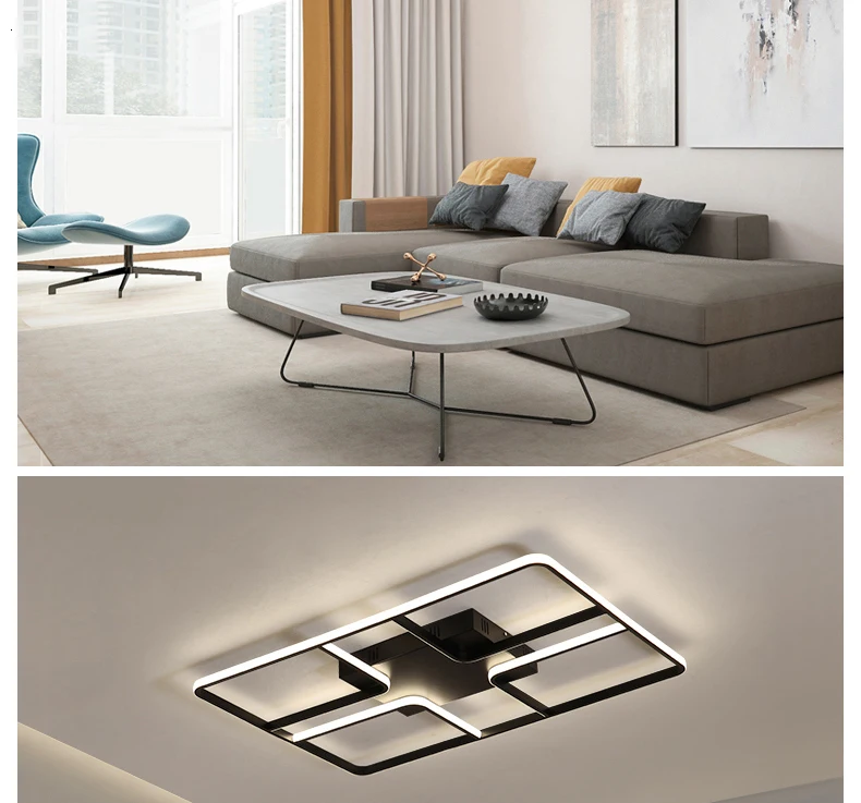 Chandelierrec AC85-265V алюминиевый потолочный светильник современные светодиодные потолочные лампы для гостиной спальни домашнее освещение потолочные светильники