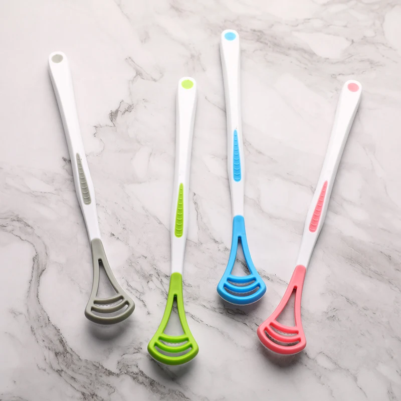 

Fresh Convenient Portable Tongue Scraper Care Keep Breath Cleaning Manual Tongue Cleaner Oral Clean Tool