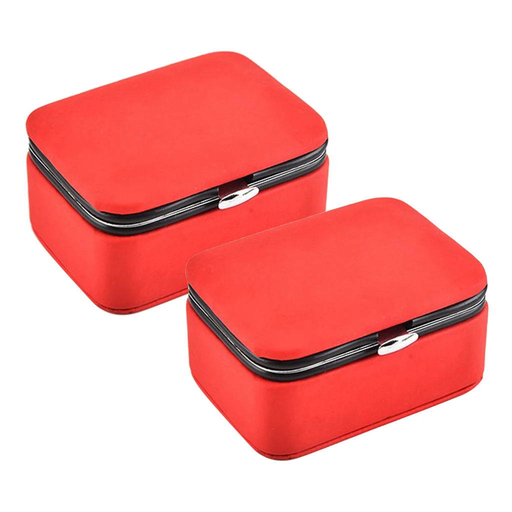 2 шт. коробка для хранения ювелирных изделий ожерелья Браслет витрина контейнер с