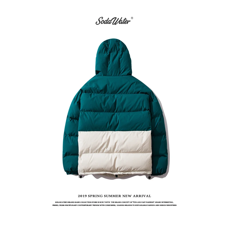 SODAWATER мужской теплый толстый зимний пуховик Мужская брендовая одежда высокое
