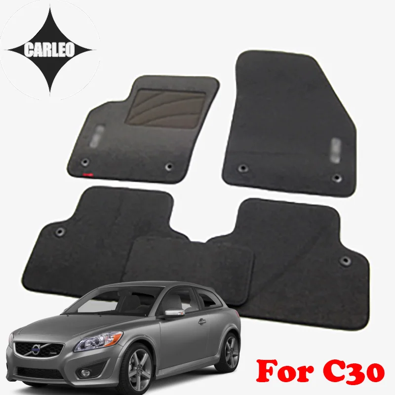 

Auto Floor Mats Fit For Volvo C30 Suede Carpet LHD&RHD Car Dedicated Environmental Protection Material Multi-Colors