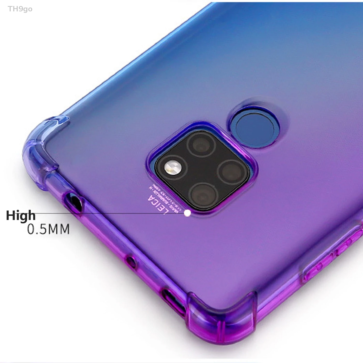 Градиентный чехол для телефона Huawei Mate 20 Pro 20X P20 P30 Lite Nova 3 4e 3i 3e прозрачный