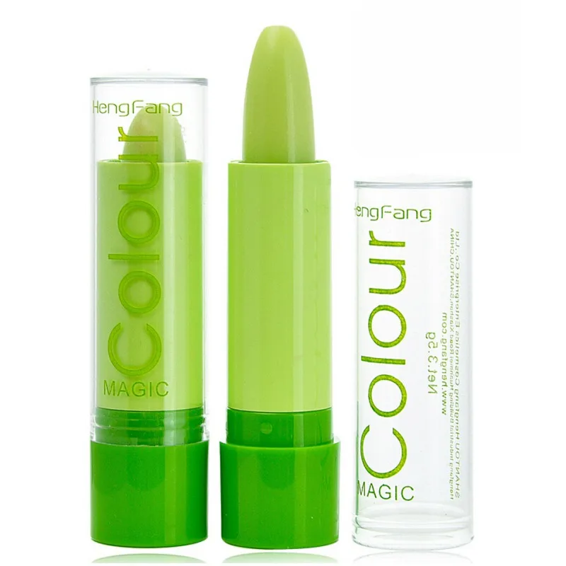 Be A Confident Woman Lip Change Color Lipstick Long Lasting Design Magic Temperature Moisturizing Green To Pink |