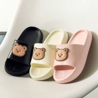 cute cartoon childrens slippers summer baby eva material thick bottom non slip home slippers home soft slippers boys shoes