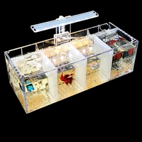 acrylic fish tank isolation box aquarium breeding house filter box for fish guppies betta fish hatchery incubator breeding boxes