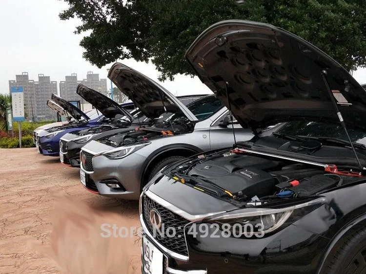 Для 2013 2019 Infiniti QX30 накладка на капот автомобиля Лифт поддержка пружинный