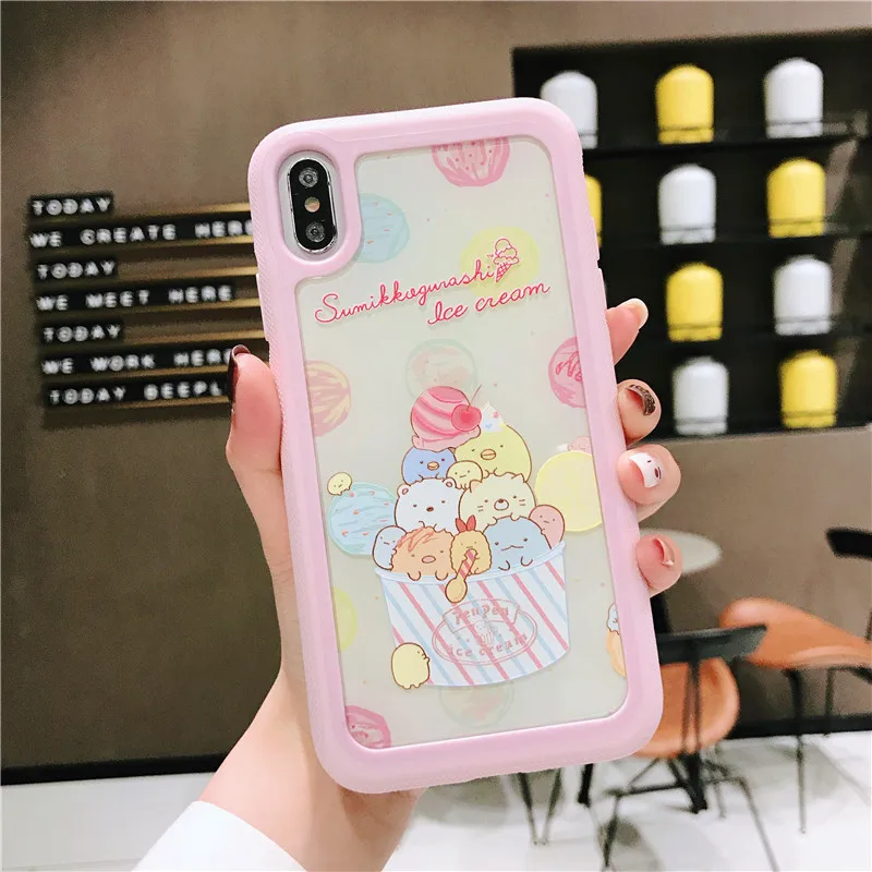 TPU+ PC двусторонний помощи чехол для iphone X XR XS MAX 7 8 плюс 6 6s милые даффи ShellieMay аниме Gelatoni StellaLou чехол