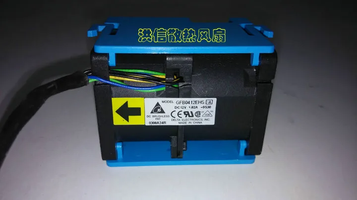 

Совершенно новый HH P / N: 5A833-01 GFB0412EHS-9S30 DC12V 1.82A серверный вентилятор +