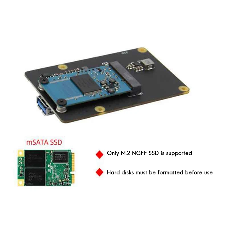 

X857 V2.0 MSATA SSD Expansion Board+X735 V2.5 Power Management&PWM Cooling Fan Board with Metal Case for Raspberry Pi 4B