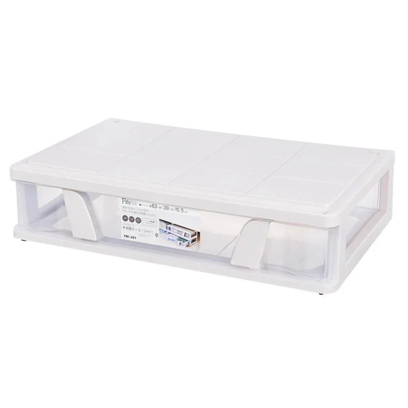 

Bedroom Space Storage Bins Slide Rail Drawer Type Clothing and Toy Storage Boxes Transparent Stackable Storage Box