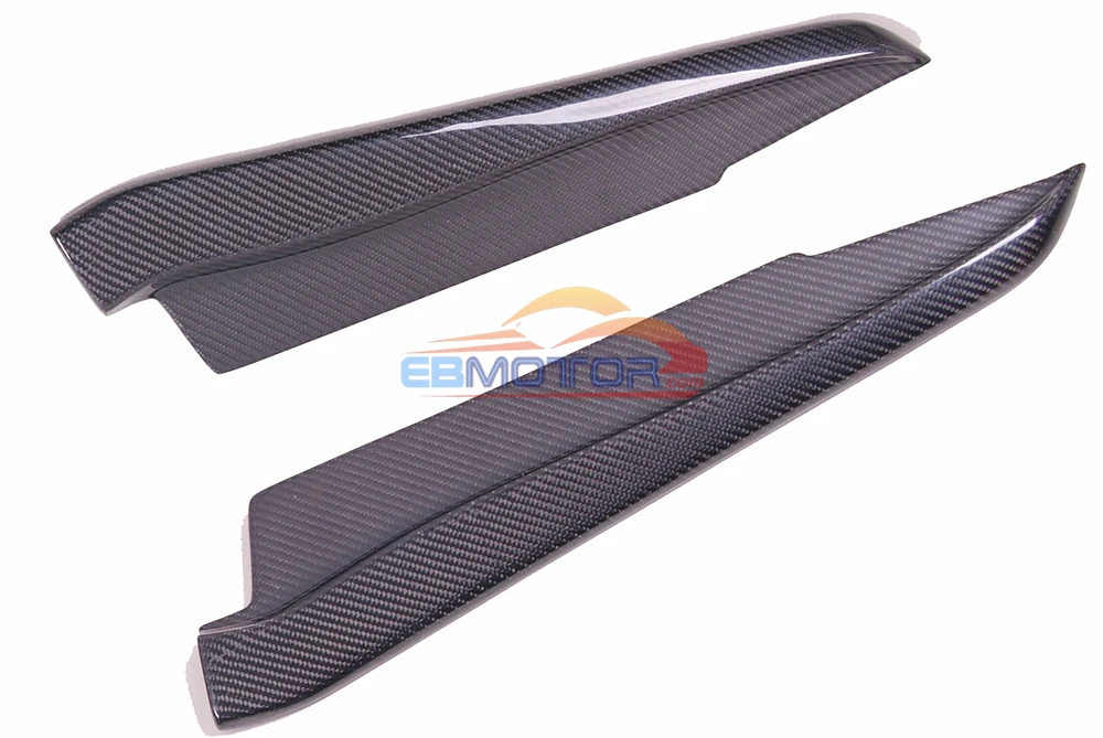Настоящие карбоновые волокна заднего бампера боковые разветвители спойлер