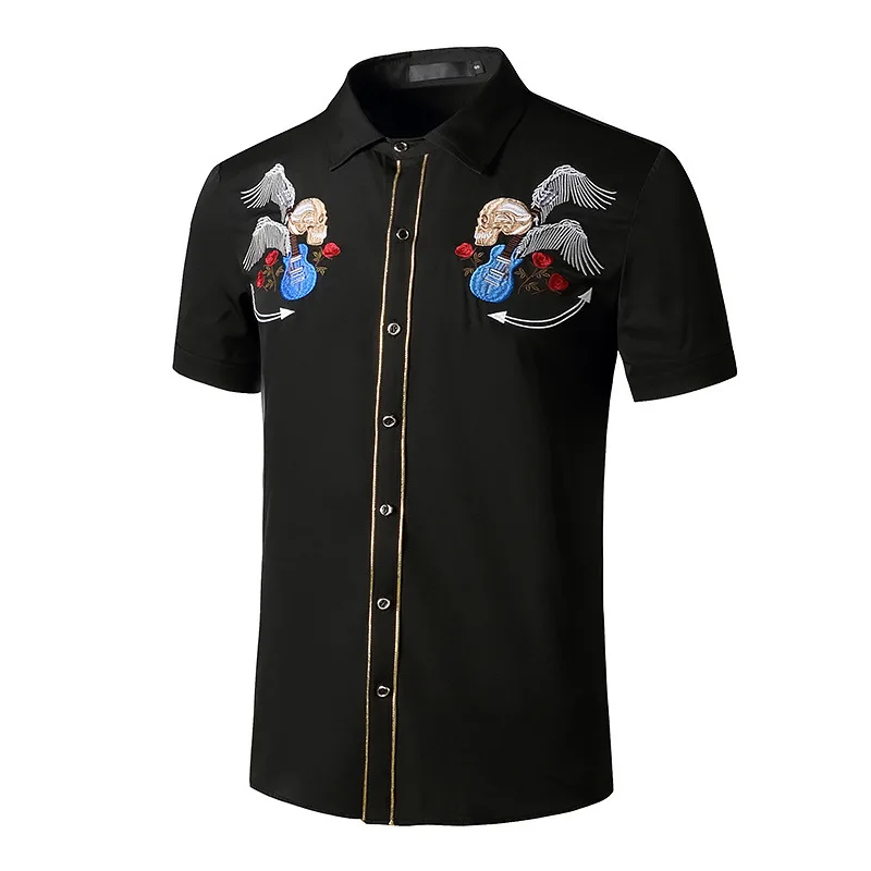 #4753 черные синие белые хаки мужские рубашки Высококачественная модная Винтажная