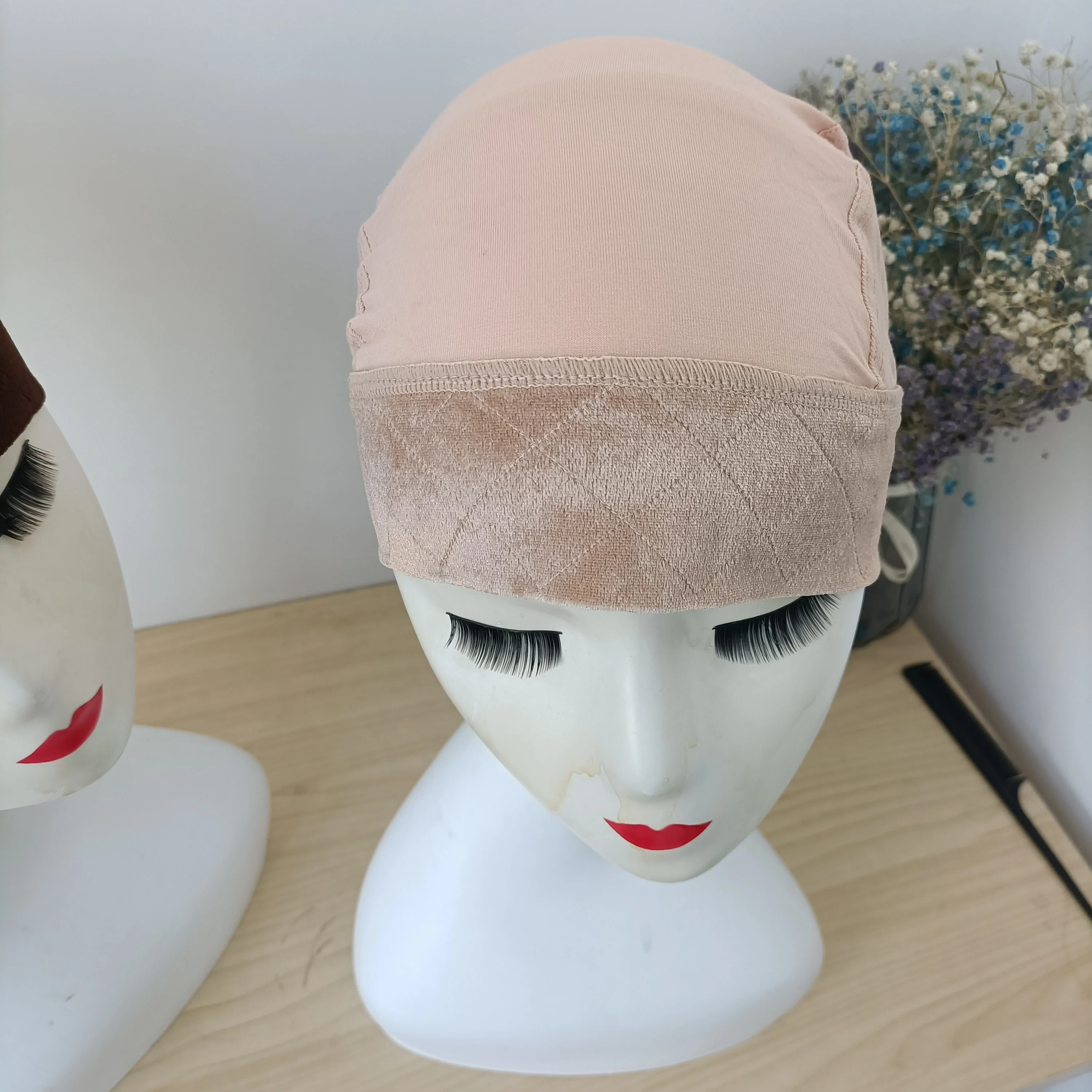 S Wig Grip Cap с регулируемой липучкой для пациентов раком бархатная головная повязка