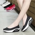 Женские повседневные кроссовки, спортивная модная обувь, увеличивающая рост, Женские Дышащие сетчатые кроссовки 2020 на танкетке