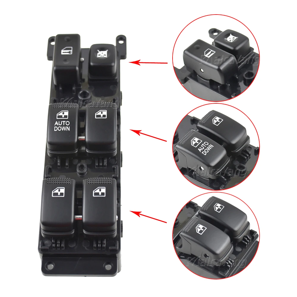 Переключатель Стеклоподъемника для kia rio 2006 2010 93570 1G110 935701G000|Переключатели и
