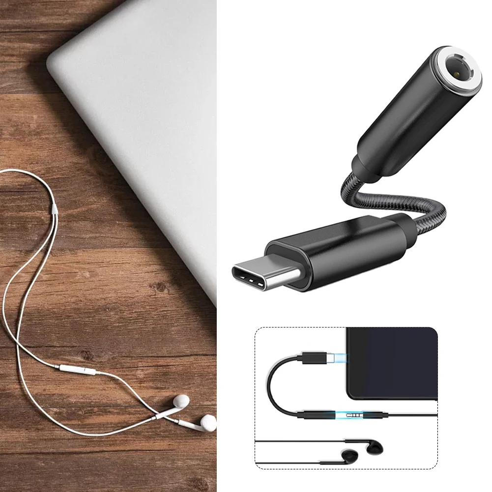Универсальный адаптер для наушников с USB C на разъем 3 5 мм | Электроника