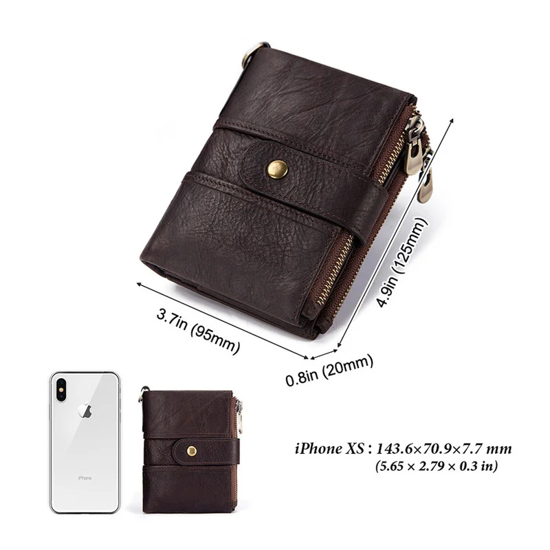 

Fashion Mens Wallet Male Genuine Leather Card Holder Short Vintage Wallets Coin Pocket Purse PORTFOLIO Portomonee Hasp Wallet