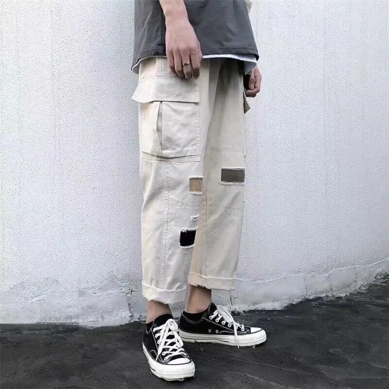 

Multi Pockets Cargo Pants Mens 2021 Military Tactical Cargo Pant Men Workout Sweatpant Quality Cotton Casual Trousers Streetwear
