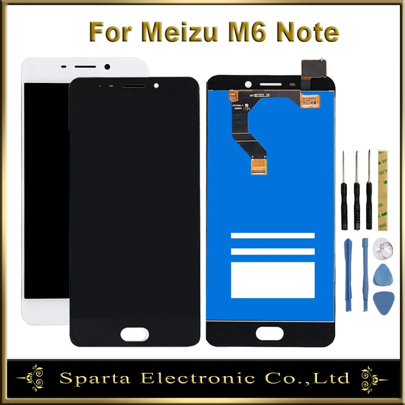 ЖК-дисплей 5 дюйма для Meizu M6 Note с сенсорным экраном панель в сборе M721H M721Q M721W |