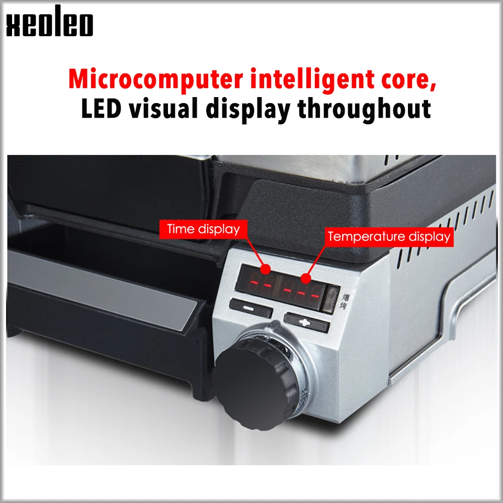 xeoleo beef steak machine commercial griddle electric griddle grill household non stick pan steak machine max temperature 270 free global shipping