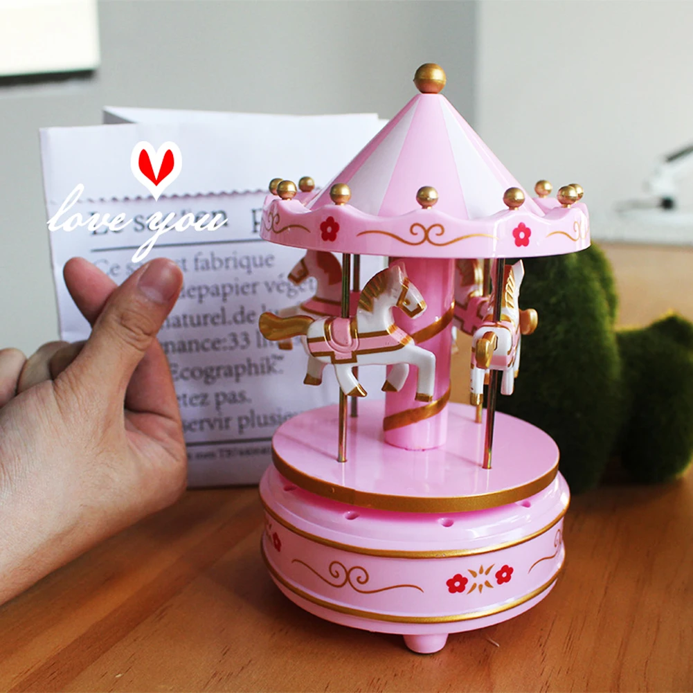Романтические карусели с надписью &quotMerry Go Round&quot музыкальная шкатулка торт на