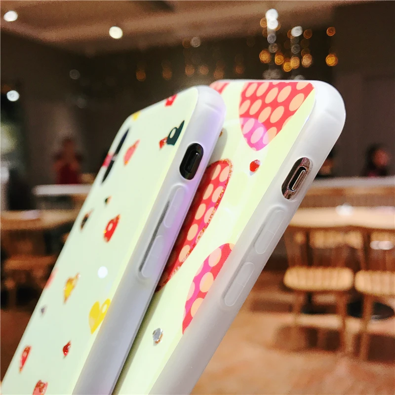 Мягкий силиконовый чехол для iPhone 11 Pro X XR Xs Max 6 6s 7 8 Plus с блестящим