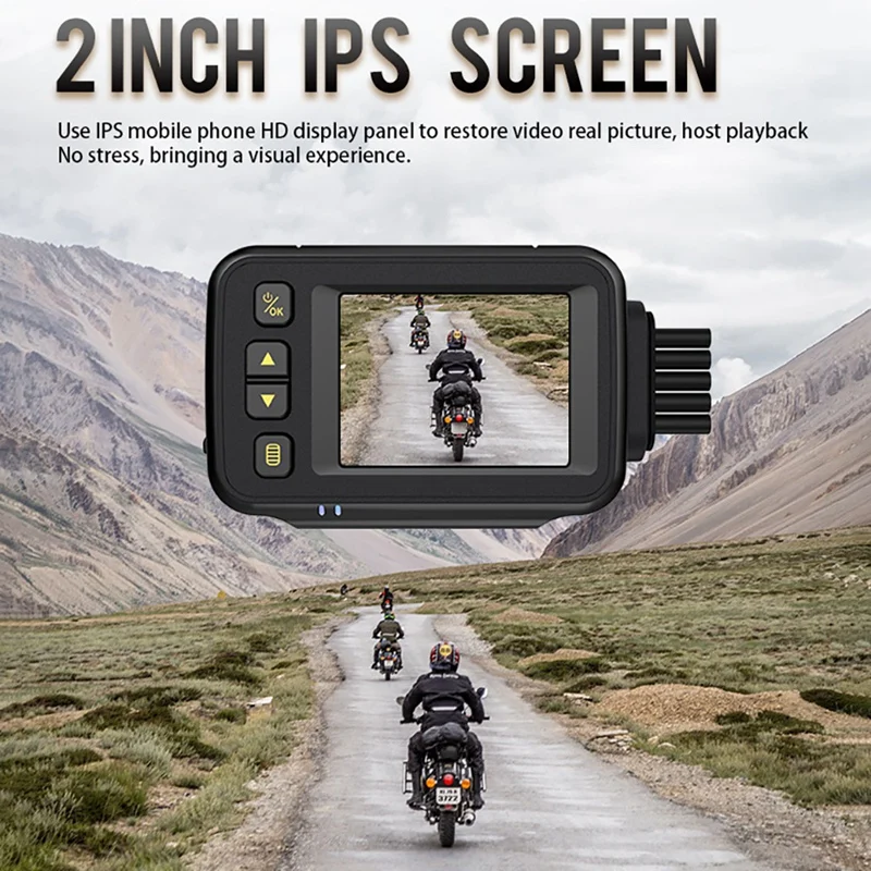 

Motorcycle DVR Driving Recorder Dual Camera Motorcycle DVR Front Rear Dual Camera Driving Video Recorder Dash Cam